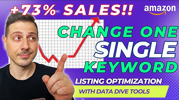 Amazon Listing Optimization Tutorial: Change One Keyword to Increase Your Rank & Sales - Data Dive