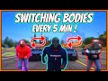 GTA 5 -  WE SWITCH BODIES EVERY 5 MINUTES - BOUNTY CHALLENGE !