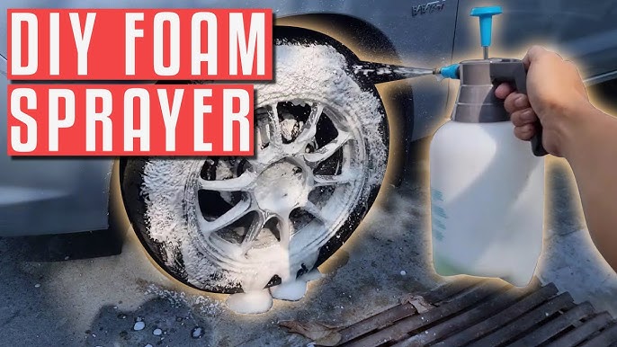 DIY Foam Sprayer at Home  How to make a pump sprayer foam 