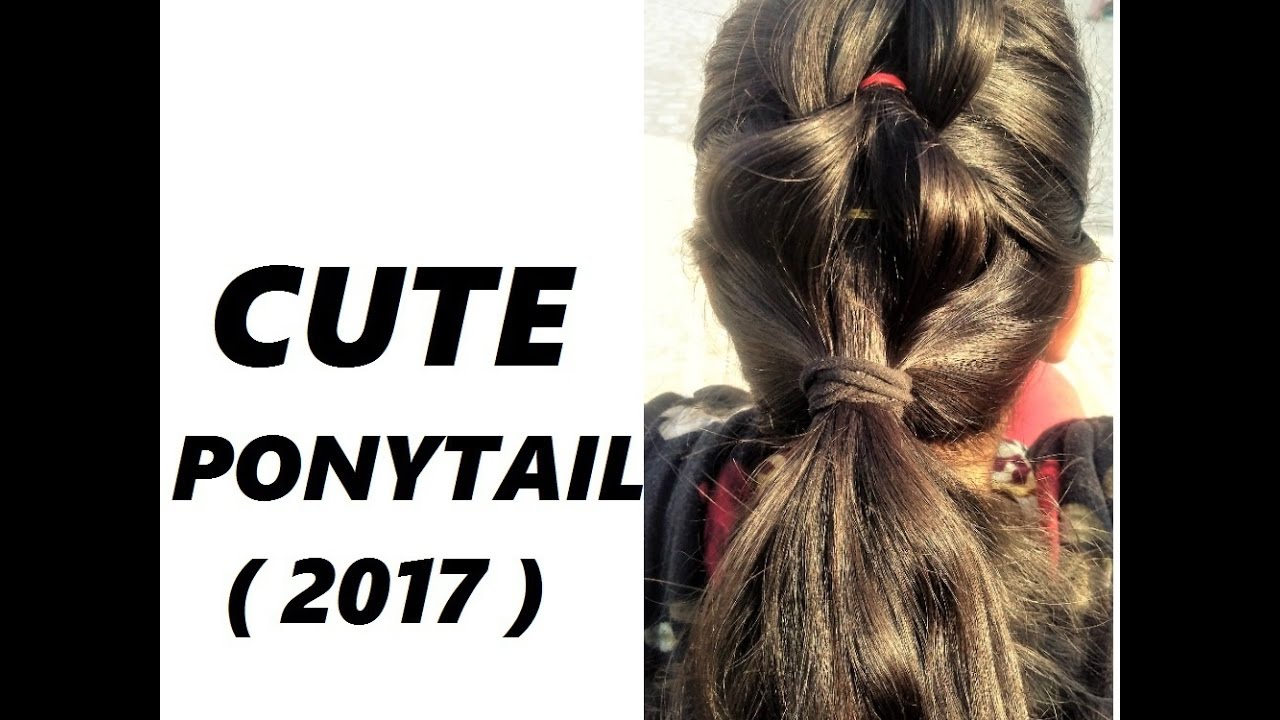 Cute Ponytail Hairstyles For Medium Hair Quick Cute School Hairstyle 2017