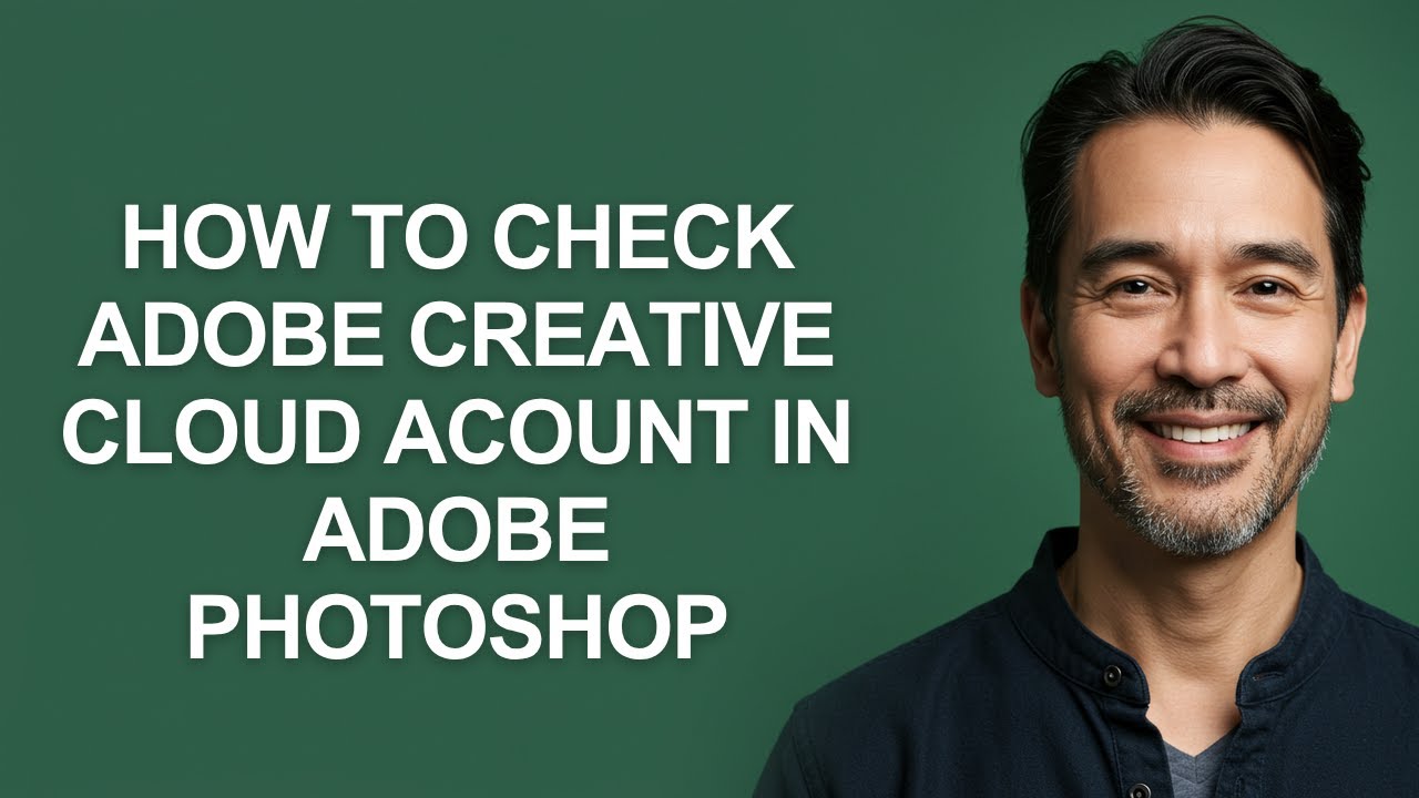 Adobe Creative Check In How to Check Adobe Creative Cloud Acount In Adobe Photoshop ...