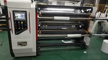 BINBAO Machinery BOPP PVC PET Film Slitter Rewinder Machine With Air Friction Rewinding Shafts