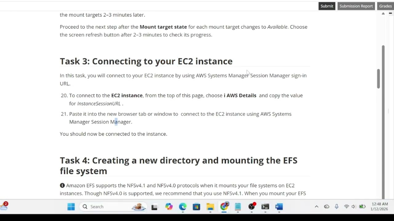 Guided lab Introducing Amazon Elastic File System (Amazon EFS)