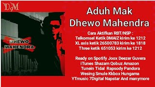 #aduhmak #satuhati #dhewomahendra Aduh Mak - Dhewo Mahendra (Official Video Lyric)