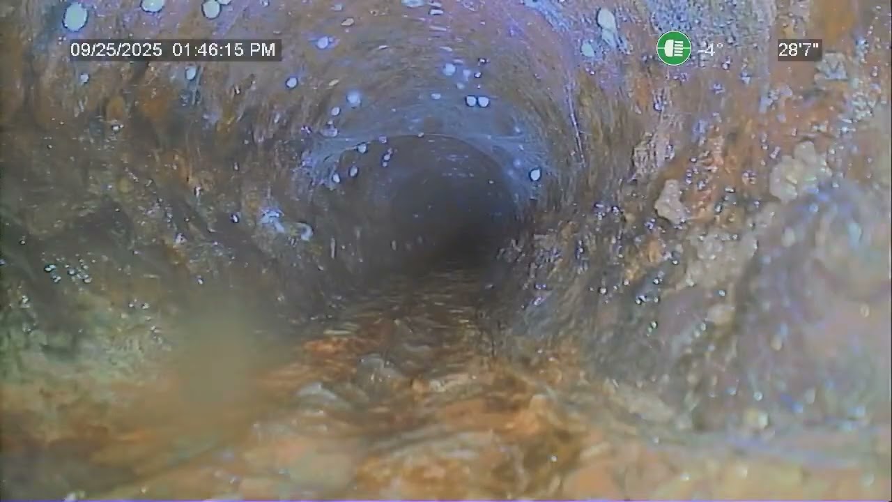 32813 nw peak rd before hydro jet cleaning push out inspection 