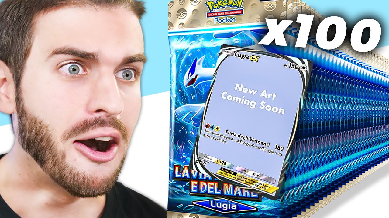 Ho Aperto 100 Bustine su TCG Pocket | La Via del Cielo e del Mare Lugia ...