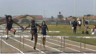 golden valley vs east vs bakersfield girls 100 hurdles