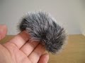 自作 ウインドジャマー(風切音低減)（ﾌｪｲｸﾌｧｰﾃｰﾌﾟを使いｳｲﾝﾄﾞｼﾞｬﾏｰ作り）（ｵｰﾃﾞｨｵ ﾏｲｸ 風防・ｳｲﾝﾄﾞｽｸﾘｰﾝ）