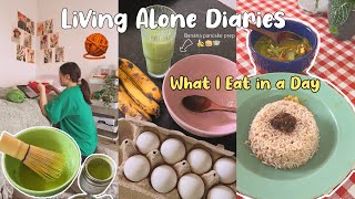 Living Alone Diaries🧶| what I Eat in a day🍛🥬| Off day of a Content Creator🍵