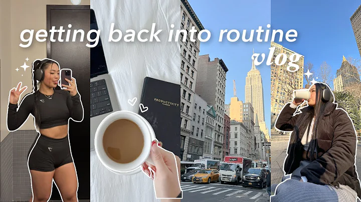 *productive* days in my life: back into a routine in NYC, adulting, doing work at a cafe, reset ♡
