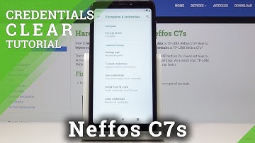 How to Clear Credentials in TP-LINK Neffos C7s - Erase Licenses