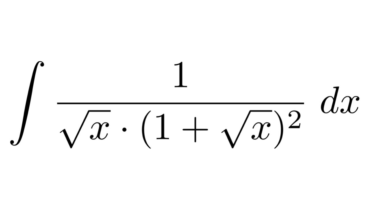 Integral Of 1 sqrt x 1 sqrt x 2 substitution YouTube integral-of-1-sqrt-x-1-sqrt-x-2-substitution-youtube