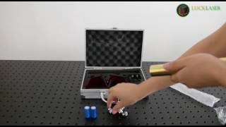 Measurement of actual power of golden style powerful blue laser poitner Profile