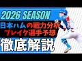 2026シーズン 分析＆ブレイク予想 日本ハム編