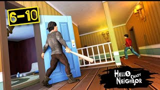 6-10Hello Crazy Neighbor Game:Secret. Family Escape 3D. screenshot 4
