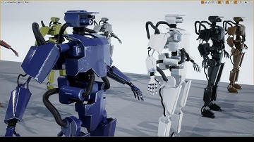 Hydraulic robot for Unreal Engine 4