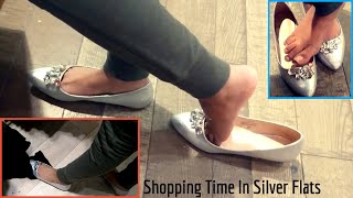 Shopping Time In Silver Loose Flats & The Clear Nails | Good Shoes Matter