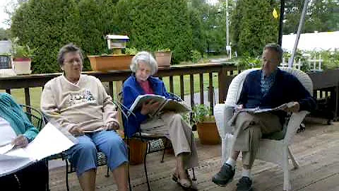 Pleasantries Guests Singing on the Porch