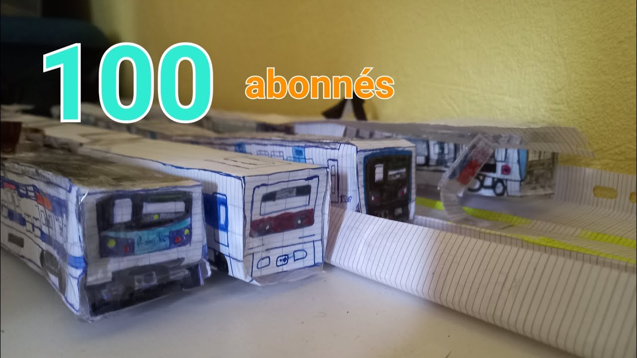 Vidéo 100 abonnés ! Spot de plusieurs trains à Pantin (maquettes)