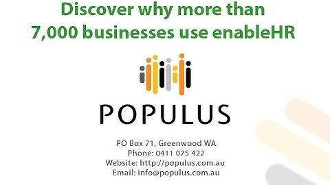 enableHR employee management system for SMEs