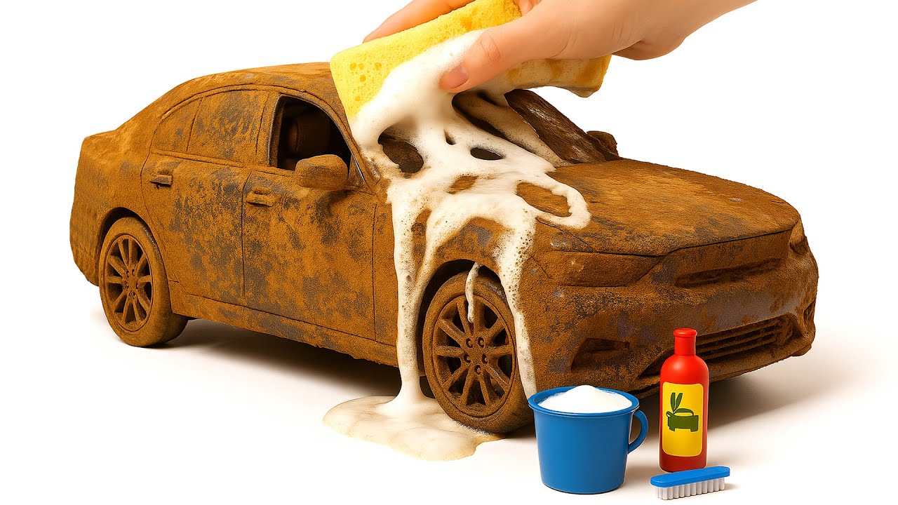 Super Realistic Cleaning of a 1:20 BMW i5 M60 After an Extreme Off-Road Adventure 🥵