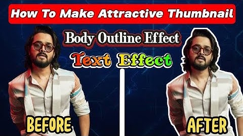 outline thumbnail | youtube thumbnail outline | how to make outline on image on android |