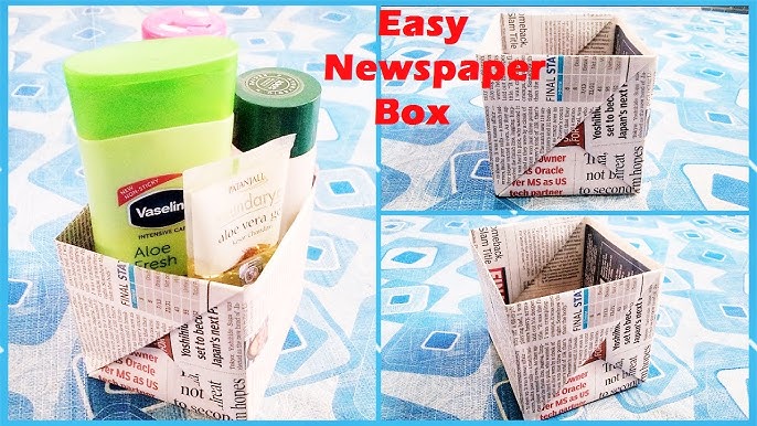 Make a newspaper bag – The Green Dragonfly