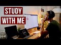 Study with me with music  3hour pomodoro session