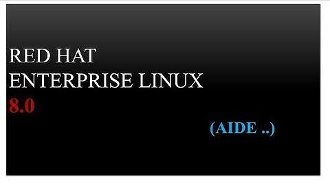 how to install #aide rhel 8 (#rhel8)