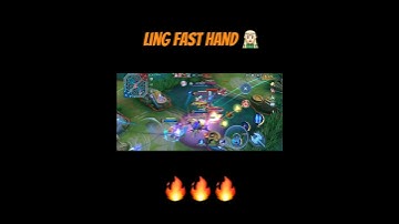 Ling Fast Hand 🔥🧝🏻‍♂️#shorts #youtubeshorts #mobilelegends #ling