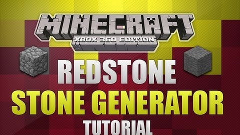 Minecraft Xbox 360 - Redstone Smooth Stone Generator *Tutorial*
