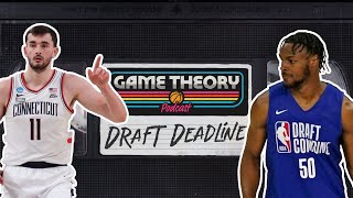 NBA Draft Early Entry Deadline and Q&A | Game Theory Podcast with Sam Vecenie