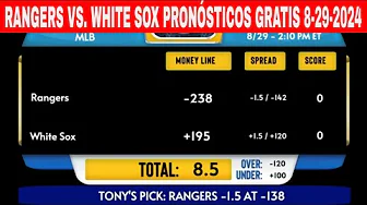 Texas Rangers vs Chicago White Sox 8/29/2024 Pronósticos GRATIS de la MLB para Hoy thumbnail