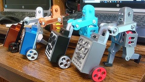 3d printed cart pushing robot based on 1905 patent  "called ADAM"