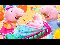 Maman pig estelle enceinte vidos pour enfant sur peppa pig et sa famille des jouets en peluche