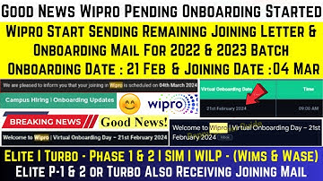 🚨Finally Wipro Started Sending Remaining Virtual Onboarding Mail | 21 Feb Onboarding | 4 Mar Joining