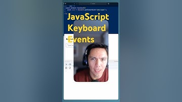 JavaScript keyboard events tutorial
