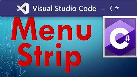 How to Use Menu Strip in Visual Studio C# | Menu in Left Side