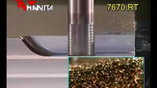 7670 ISO H solid carbide endmill rougher from WIDIA Hanita
