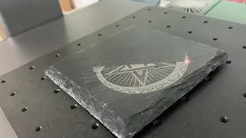Laser marking on slate by EM-Smart One  - 3Plasers
