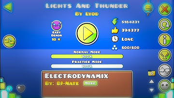 Geometry Dash - Lights and Thunder By Lyod - Easy Demon