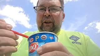 Dairy Queens picnic peach cobbler blizzard