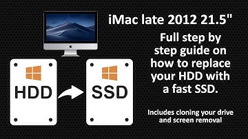 iMac 2012 HDD clone and SSD full install with screen removal