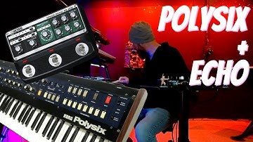 How does the Space Echo sound with the KORG Polysix?  Like this!
