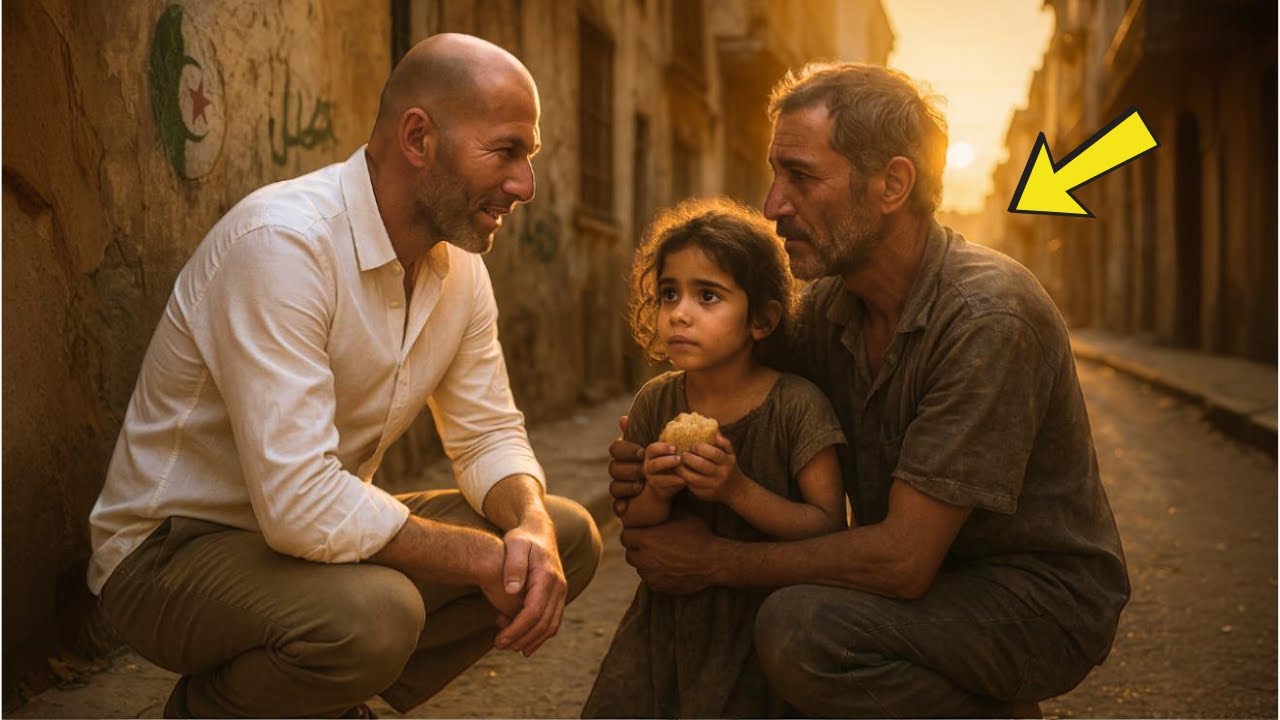 Ce que ZIDANE fait pour ce père SDF et sa fille en Algérie va vous faire pleurer — INCROYABLE