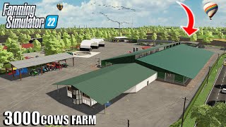 BUILDING A NEW $2 MILLION 3000 COWS FARM! (CAN WE MAKE IT WORK?) | Farming Simulator 22 screenshot 1