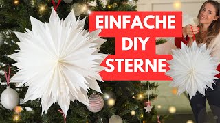 Einfache Sterne Aus Butterbrottten Basteln Wunderschnes Und Schnelles Papier Diy Fr Weihnachten