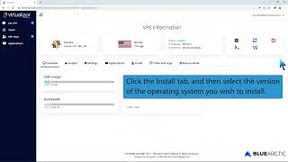 How to Reinstall OS using Virtualizor Automatic OS Reinstaller BLUE ARCTIC