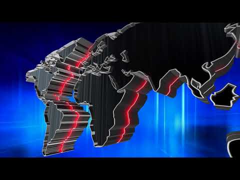 world map 1080p royalty free animated