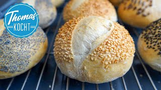 Brötchen selber backen mit Sesam und Mohn - Ihr werdet diese Brötchen lieben!